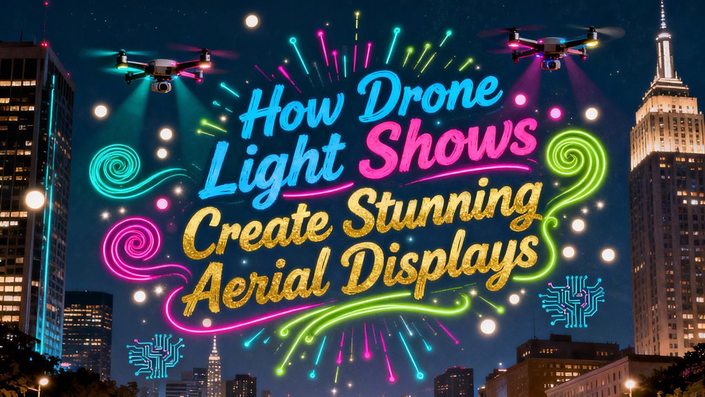 aerial drone light displays