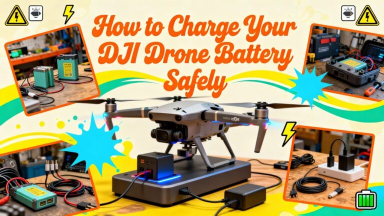 charge dji drone batteries safely