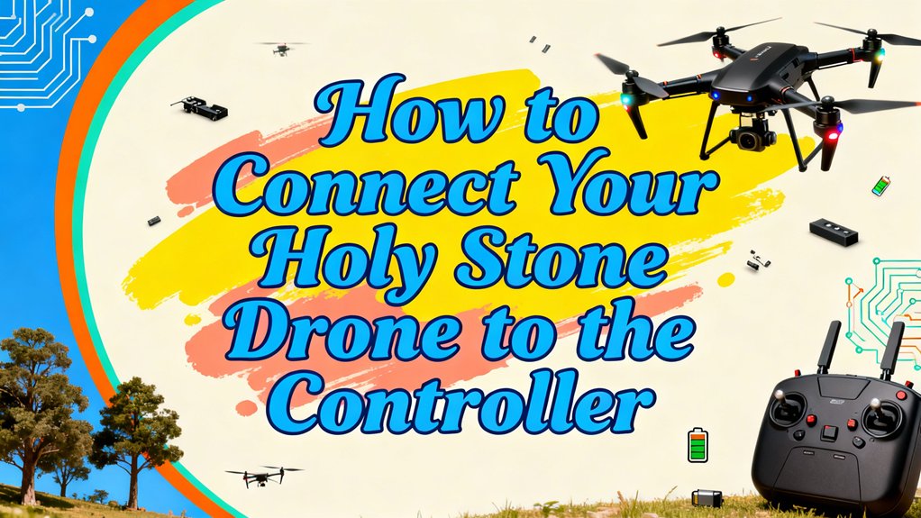 connect holy stone drone