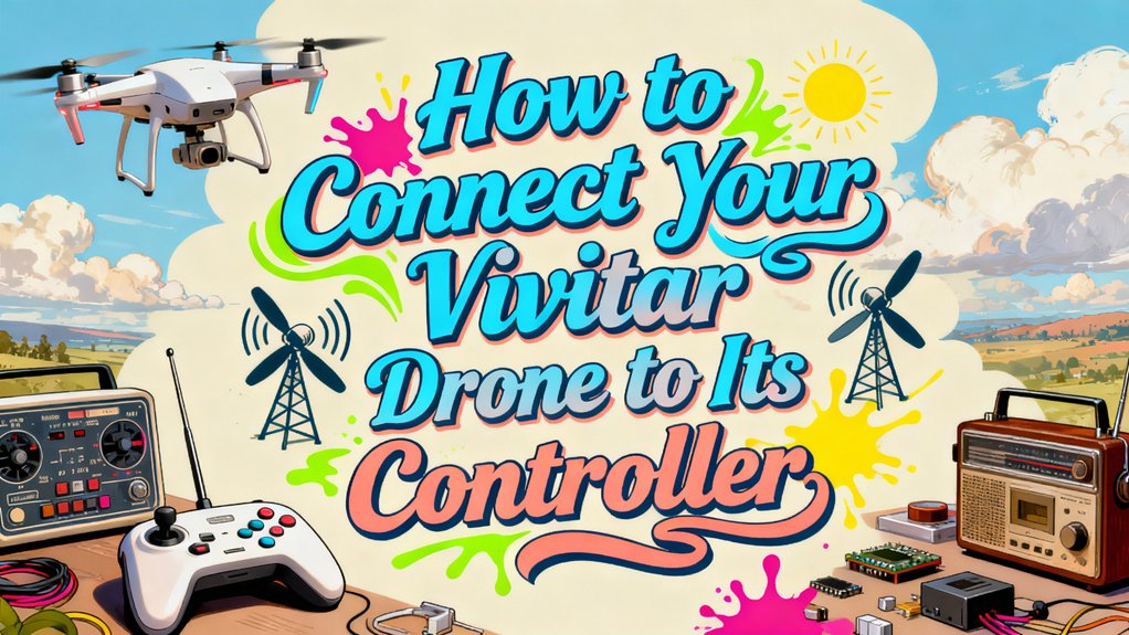 connect vivitar drone controller
