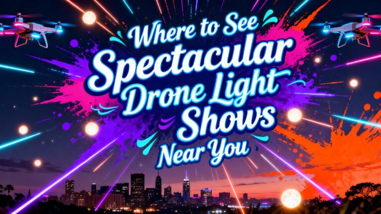 drone light shows nearby