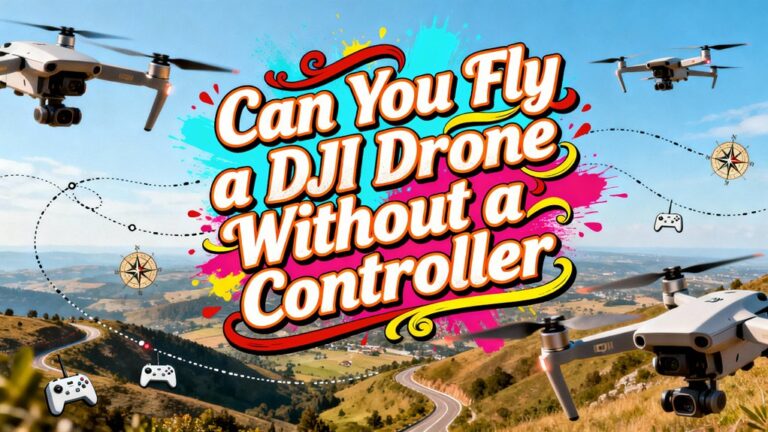 flying dji drone controllerless