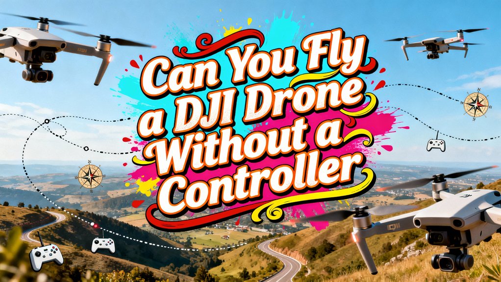 flying dji drone controllerless