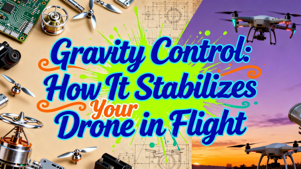 gravity stabilizes drone flight