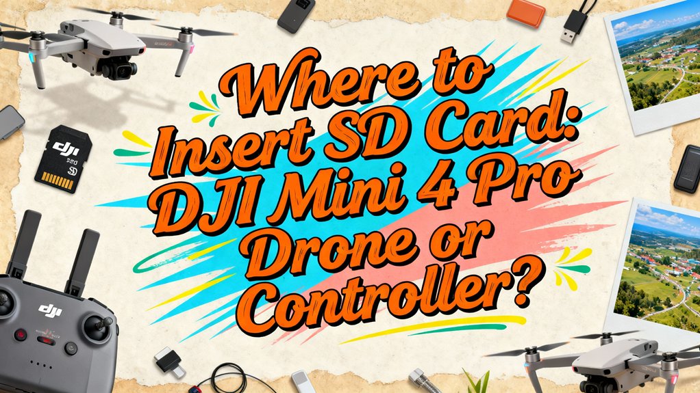 insert sd card drone