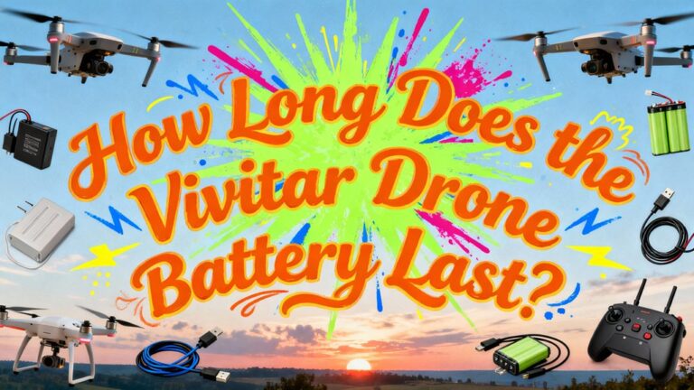 vivitar drone battery duration