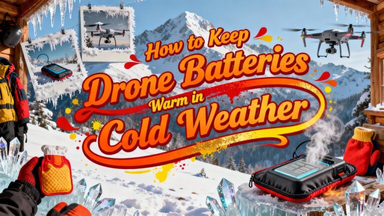 warm drone batteries safely