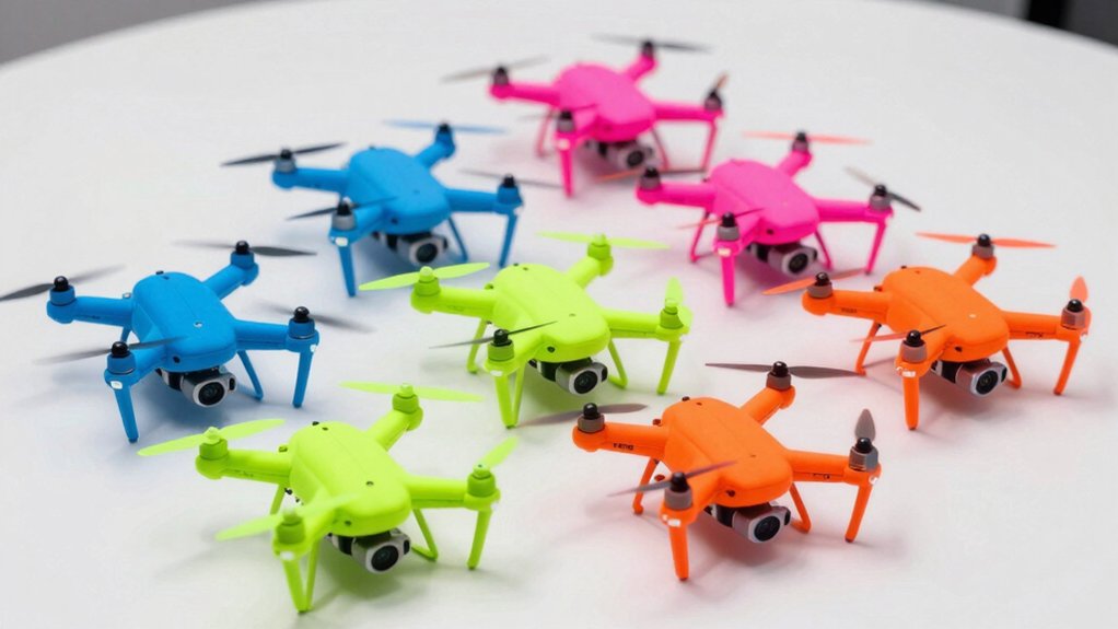 camera equipped nerf drone flight