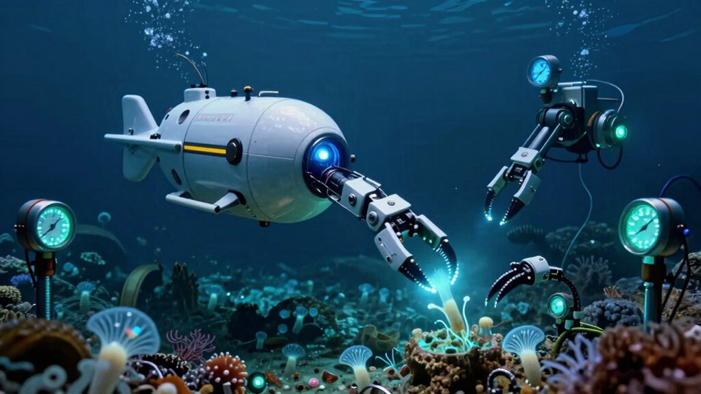 deep sea underwater drone claw