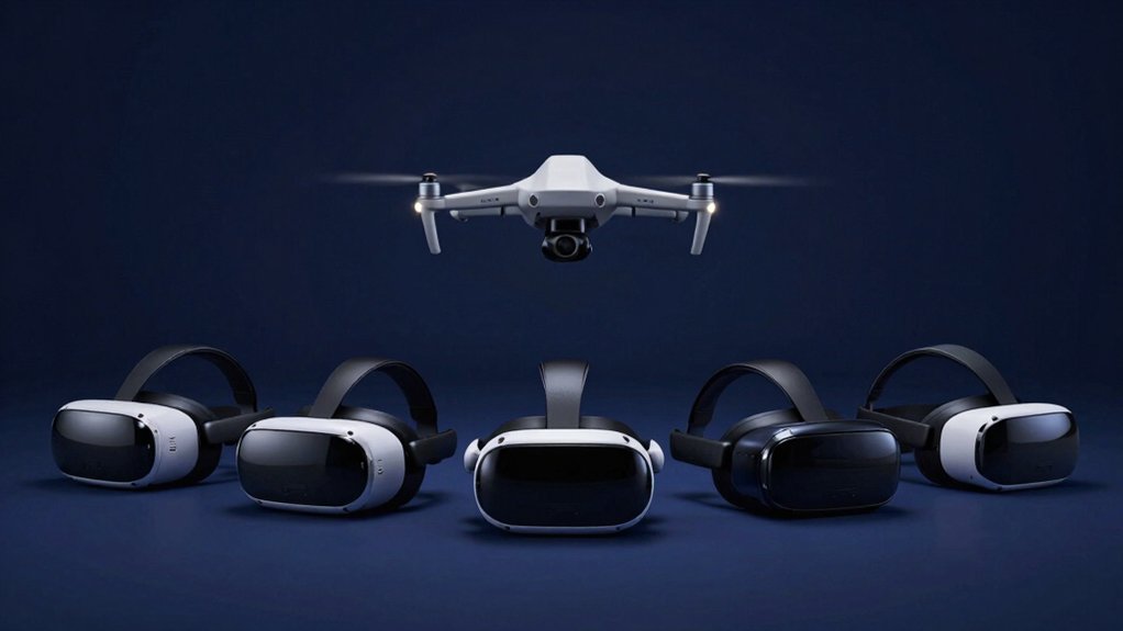 drone compatible virtual reality headsets
