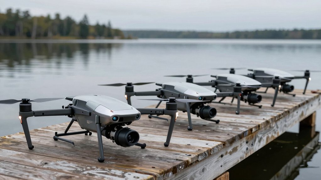 drones locating fish with fish finders