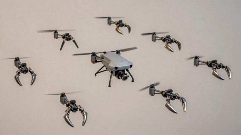 drones with claw grip proficiently