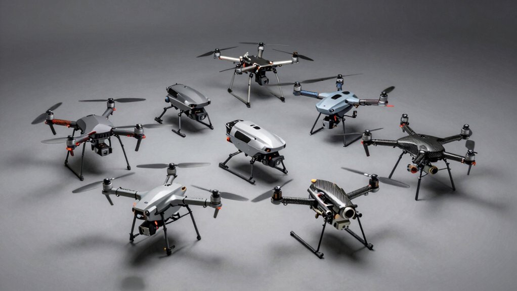 drones with legs land professionally