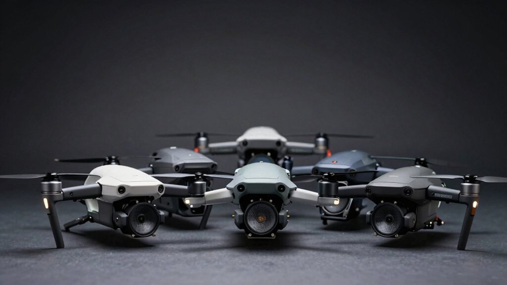 drones with loudspeaker stand out