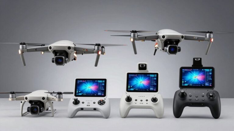 drones with screen equipped controllers