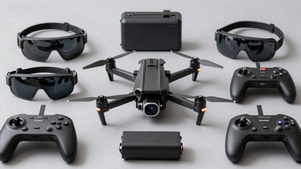 fpv drone goggles controller setups