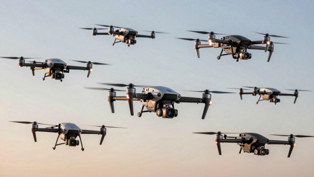 high speed camera equipped drones