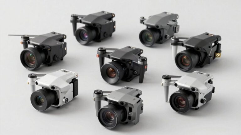 lightweight crystal clear drone mounted cameras