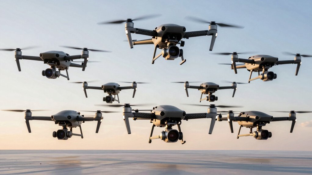 rotating camera drones capture every angle