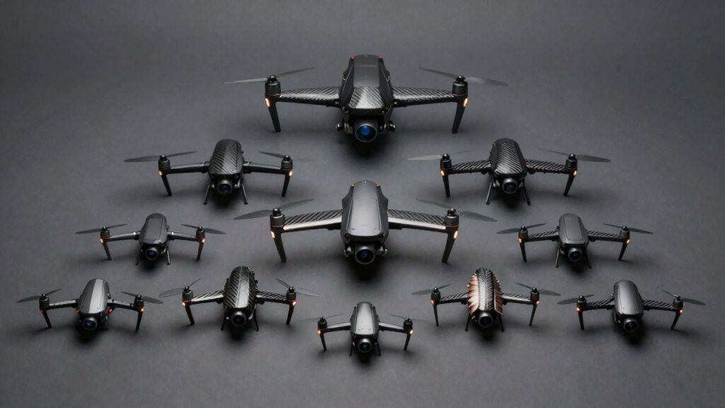 spy bird drones with camera fly