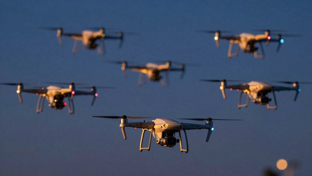 star like drones soaring dreamlike