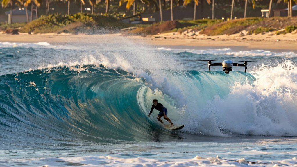 surfing photography drone aerial captures