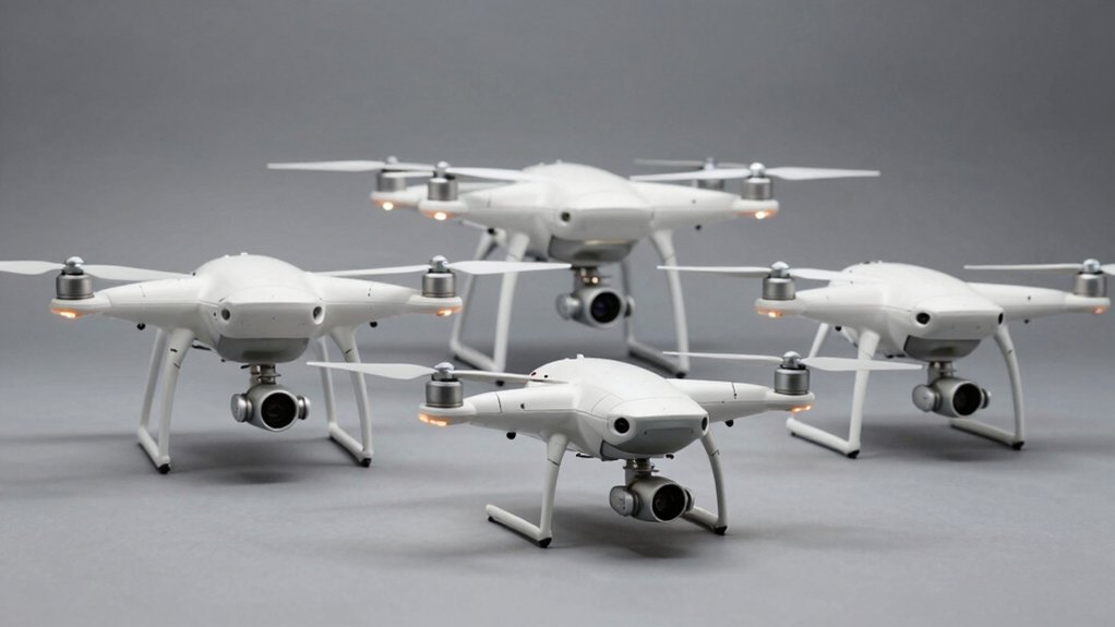white camera drones capture angles