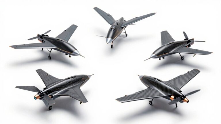 winged drones flying dreamlike